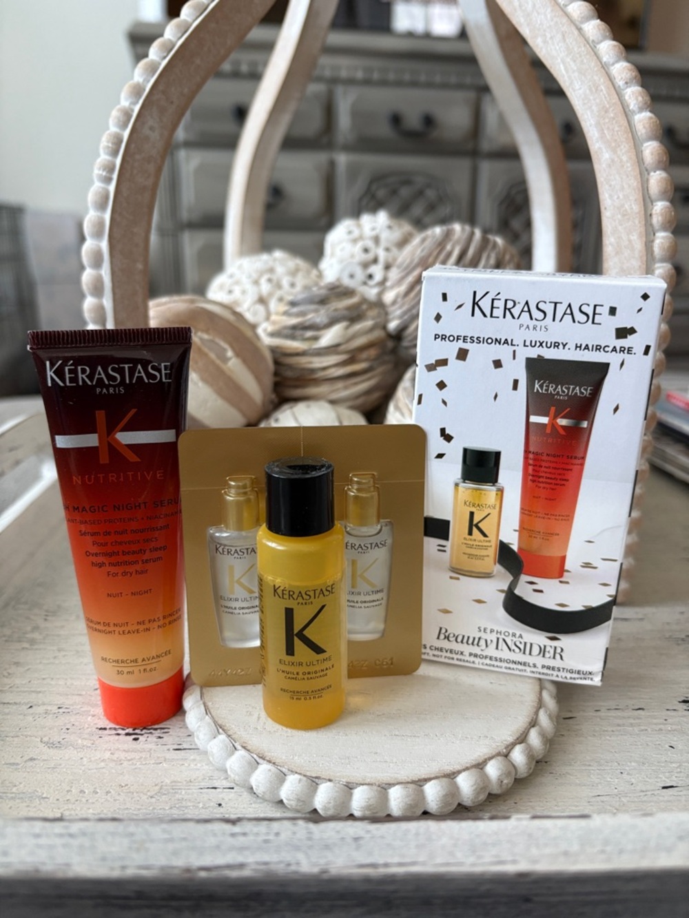 Kerastase Hair Set - Elixir Ultime Hair Oil 19ml & 8H Magic Night Serum 30ml